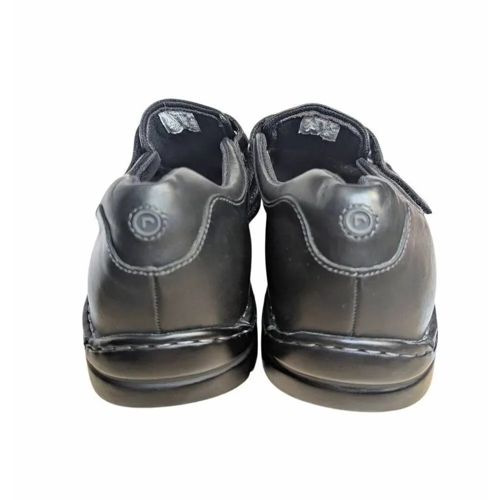 Rockport Black leather fisherman slingback closed toe dress sandals Men's 13